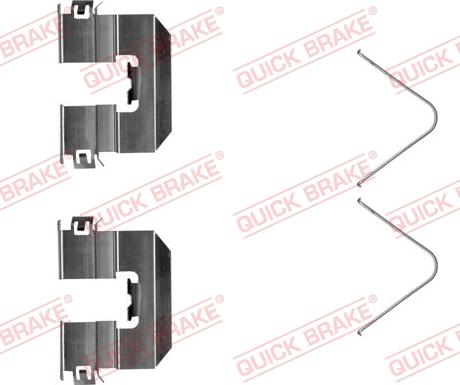 QUICK BRAKE 109-0058R-1 - Комплектуючі, колодки дискового гальма autozip.com.ua