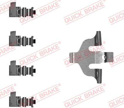 QUICK BRAKE 109-0066-1 - Комплектуючі, колодки дискового гальма autozip.com.ua