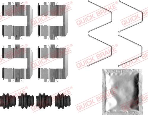 QUICK BRAKE 1090060 - Комплектуючі, колодки дискового гальма autozip.com.ua