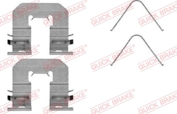 QUICK BRAKE 109-0068R-1 - Комплектуючі, колодки дискового гальма autozip.com.ua