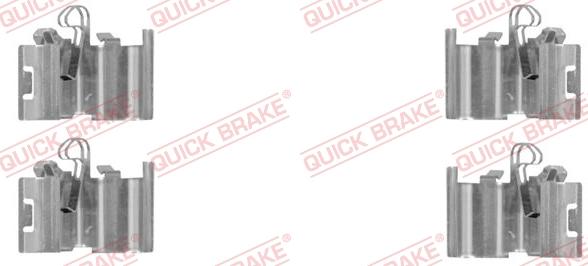 QUICK BRAKE 109-0015R-1 - Комплектуючі, колодки дискового гальма autozip.com.ua