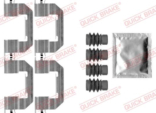 QUICK BRAKE 1090011 - Комплектуючі, колодки дискового гальма autozip.com.ua