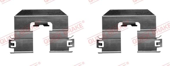 QUICK BRAKE 109-0080R-1 - Комплектуючі, колодки дискового гальма autozip.com.ua