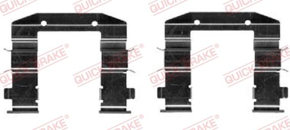 QUICK BRAKE 109-0037-1 - Комплектуючі, колодки дискового гальма autozip.com.ua