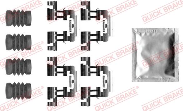 QUICK BRAKE 1090025 - Комплектуючі, колодки дискового гальма autozip.com.ua