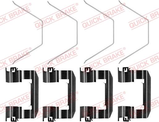 QUICK BRAKE 1090021 - Комплектуючі, колодки дискового гальма autozip.com.ua