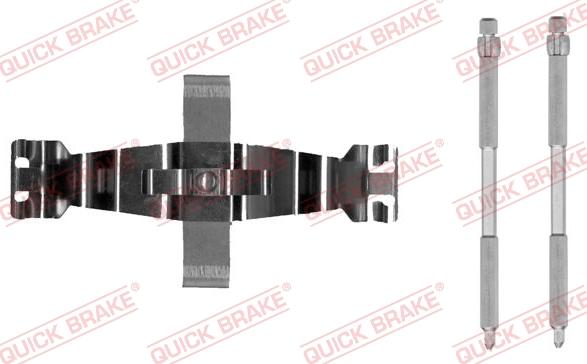 QUICK BRAKE 109-0022-1 - Комплектуючі, колодки дискового гальма autozip.com.ua