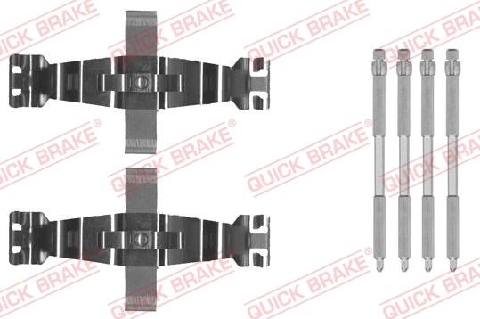 QUICK BRAKE 1090022 - Комплектуючі, колодки дискового гальма autozip.com.ua