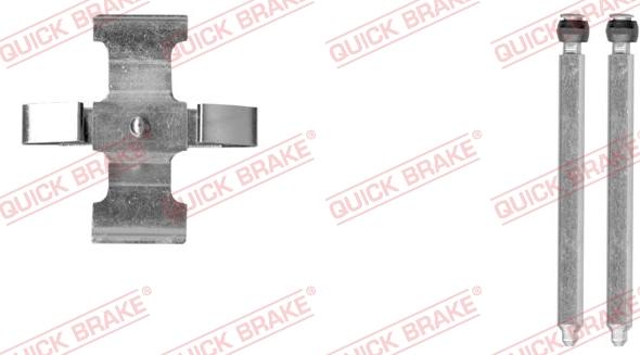 QUICK BRAKE 109-0076-1 - Комплектуючі, колодки дискового гальма autozip.com.ua