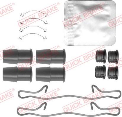 QUICK BRAKE 109-0145 - Комплектуючі, колодки дискового гальма autozip.com.ua