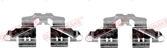 QUICK BRAKE 109-0161R-1 - Комплектуючі, колодки дискового гальма autozip.com.ua