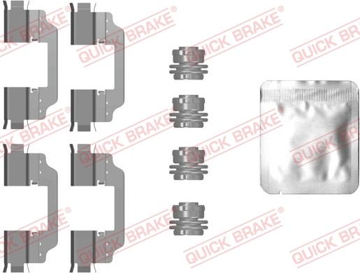 QUICK BRAKE 1090101 - Комплектуючі, колодки дискового гальма autozip.com.ua