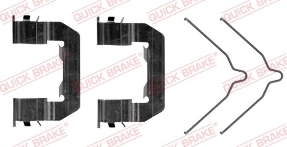 QUICK BRAKE 109-0103R-1 - Комплектуючі, колодки дискового гальма autozip.com.ua