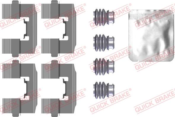 QUICK BRAKE 1090115 - Комплектуючі, колодки дискового гальма autozip.com.ua