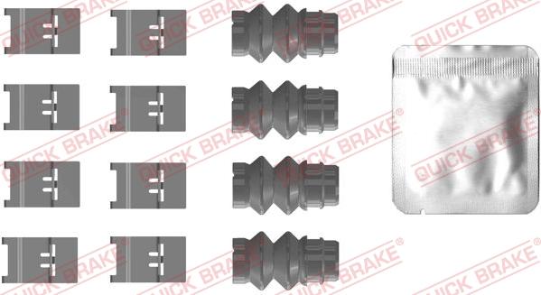 QUICK BRAKE 1090110 - Комплектуючі, колодки дискового гальма autozip.com.ua