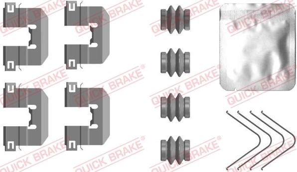 QUICK BRAKE 1090117 - Комплектуючі, колодки дискового гальма autozip.com.ua