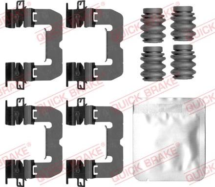 QUICK BRAKE 109-0188 - Комплектуючі, колодки дискового гальма autozip.com.ua