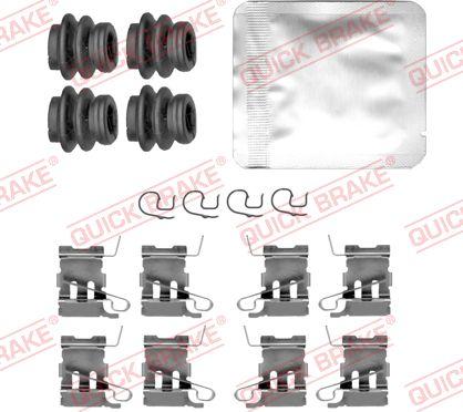 QUICK BRAKE 109-0182 - Комплектуючі, колодки дискового гальма autozip.com.ua
