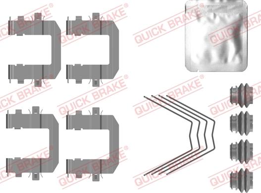 QUICK BRAKE 109-0131 - Комплектуючі, колодки дискового гальма autozip.com.ua