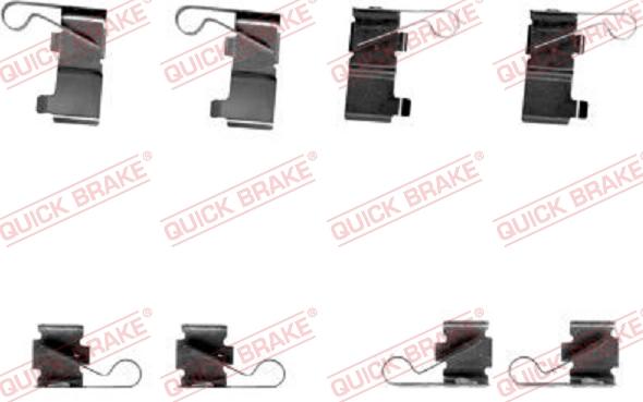 QUICK BRAKE 1091699 - Комплектуючі, колодки дискового гальма autozip.com.ua