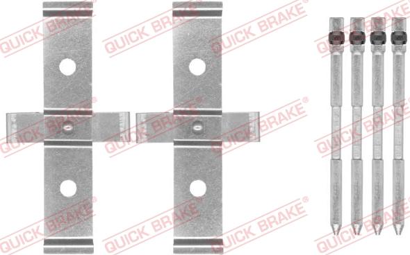 QUICK BRAKE 1091694 - Комплектуючі, колодки дискового гальма autozip.com.ua