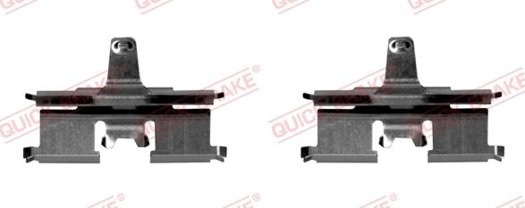QUICK BRAKE 109-1692-1 - Комплектуючі, колодки дискового гальма autozip.com.ua