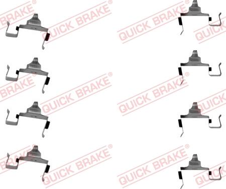 QUICK BRAKE 1091697 - Комплектуючі, колодки дискового гальма autozip.com.ua