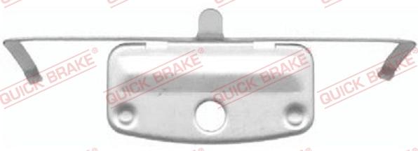 QUICK BRAKE 109-1644-1 - Комплектуючі, колодки дискового гальма autozip.com.ua