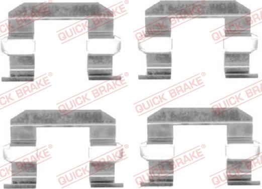 QUICK BRAKE 1091645 - Комплектуючі, колодки дискового гальма autozip.com.ua