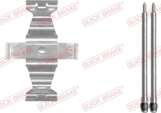 QUICK BRAKE 109-1643-1 - Комплектуючі, колодки дискового гальма autozip.com.ua