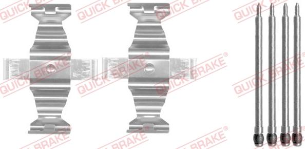 QUICK BRAKE 1091643 - Комплектуючі, колодки дискового гальма autozip.com.ua