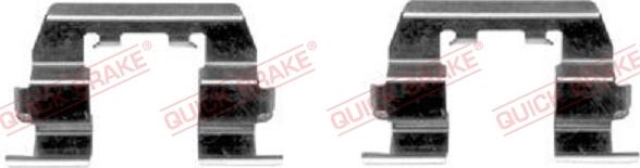 QUICK BRAKE 109-1669-1 - Комплектуючі, колодки дискового гальма autozip.com.ua