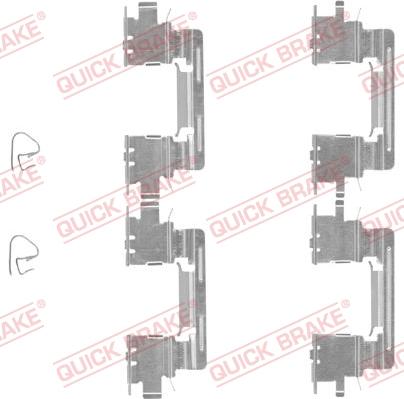 QUICK BRAKE 1091613 - Комплектуючі, колодки дискового гальма autozip.com.ua