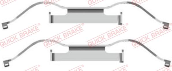 QUICK BRAKE 1091681 - Комплектуючі, колодки дискового гальма autozip.com.ua