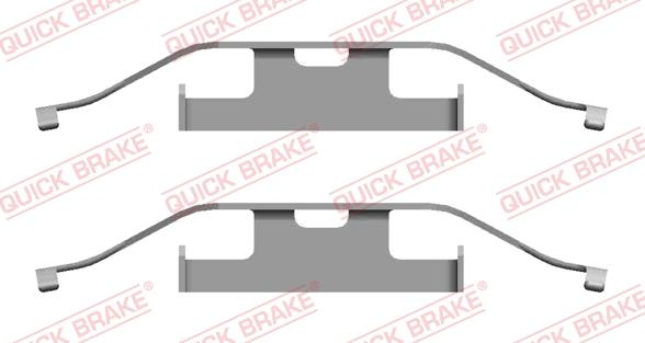 QUICK BRAKE 1091682 - Комплектуючі, колодки дискового гальма autozip.com.ua