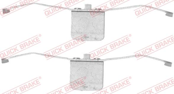 QUICK BRAKE 1091639 - Комплектуючі, колодки дискового гальма autozip.com.ua