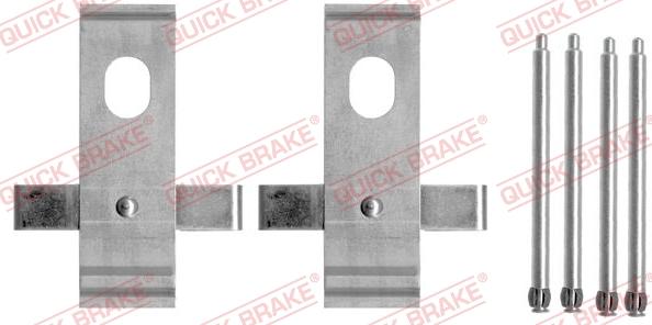 QUICK BRAKE 1091634 - Комплектуючі, колодки дискового гальма autozip.com.ua