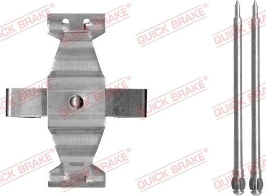 QUICK BRAKE 109-1636-1 - Комплектуючі, колодки дискового гальма autozip.com.ua