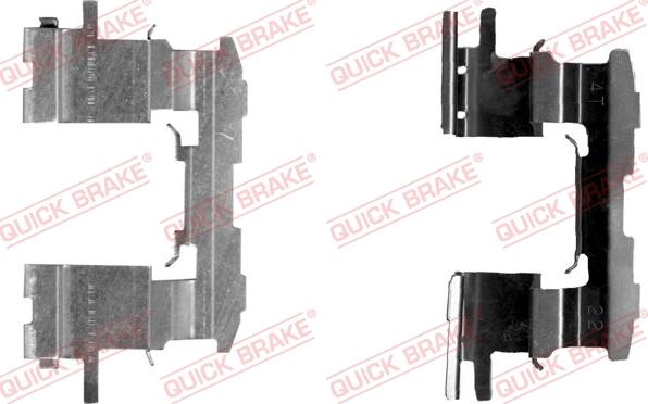 QUICK BRAKE 109-1631-1 - Комплектуючі, колодки дискового гальма autozip.com.ua