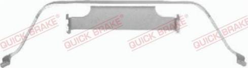 QUICK BRAKE 109-1638-1 - Комплектуючі, колодки дискового гальма autozip.com.ua