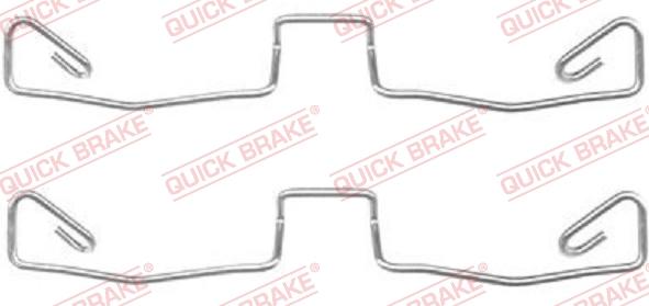 QUICK BRAKE 1091633 - Комплектуючі, колодки дискового гальма autozip.com.ua