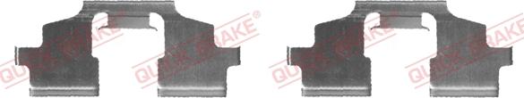 QUICK BRAKE 109-1675-1 - Комплектуючі, колодки дискового гальма autozip.com.ua