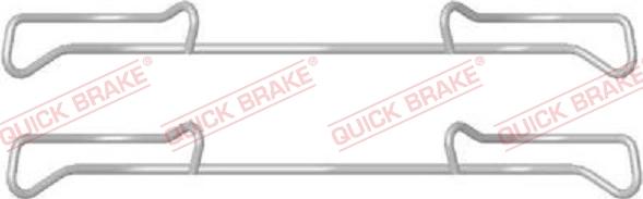 QUICK BRAKE 1091678 - Комплектуючі, колодки дискового гальма autozip.com.ua