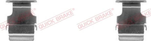 QUICK BRAKE 109-1673-1 - Комплектуючі, колодки дискового гальма autozip.com.ua