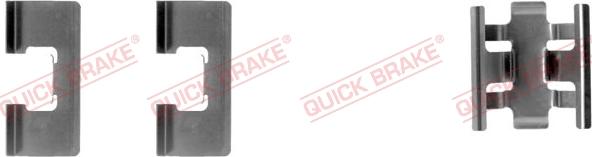 QUICK BRAKE 109-1091-1 - Комплектуючі, колодки дискового гальма autozip.com.ua