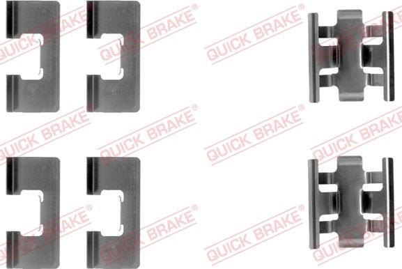 QUICK BRAKE 1091091 - Комплектуючі, колодки дискового гальма autozip.com.ua