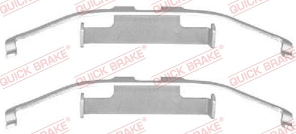 QUICK BRAKE 1091097 - Комплектуючі, колодки дискового гальма autozip.com.ua