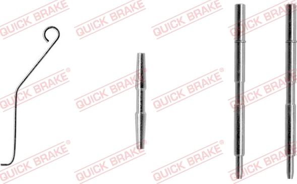 QUICK BRAKE 109-1044-1 - Комплектуючі, колодки дискового гальма autozip.com.ua