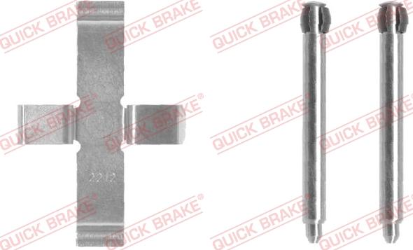 QUICK BRAKE 109-1046-1 - Комплектуючі, колодки дискового гальма autozip.com.ua