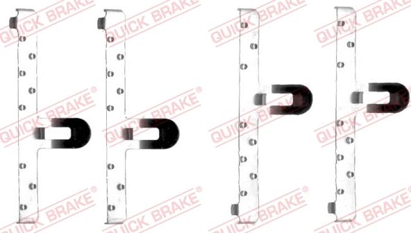 QUICK BRAKE 1091048 - Комплектуючі, колодки дискового гальма autozip.com.ua